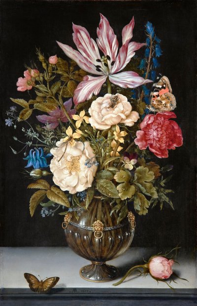 Still Life with Flowers by Ambrosius the Elder Bosschaert